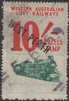 Third Issue of the Third Series Parcel Stamp Western Australia Railways